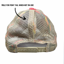 Load image into Gallery viewer, Live by Water Make Waves Ponytail Baseball Cap