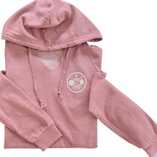 Load image into Gallery viewer, Crest Wave Wash Pullover Hoodie BEACHY RED-Your choice in sayings