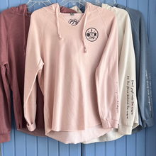 Load image into Gallery viewer, Crest Wave Wash Pullover Hoodie SOFT CORAL-Your choice of sayings
