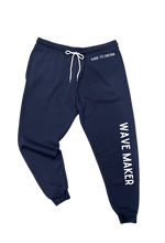 Load image into Gallery viewer, Wave Maker - Navy Joggers with choice of saying