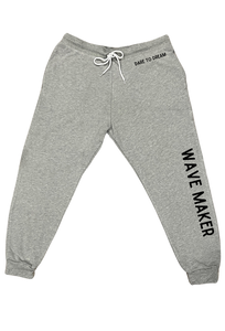 Wave Maker-Heather Joggers with choice of saying