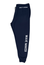 Load image into Gallery viewer, Wave Maker - Navy Joggers with choice of saying
