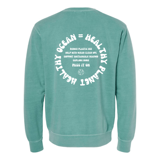 Create Awareness Crewneck - Healthy Ocean & Ways to Help