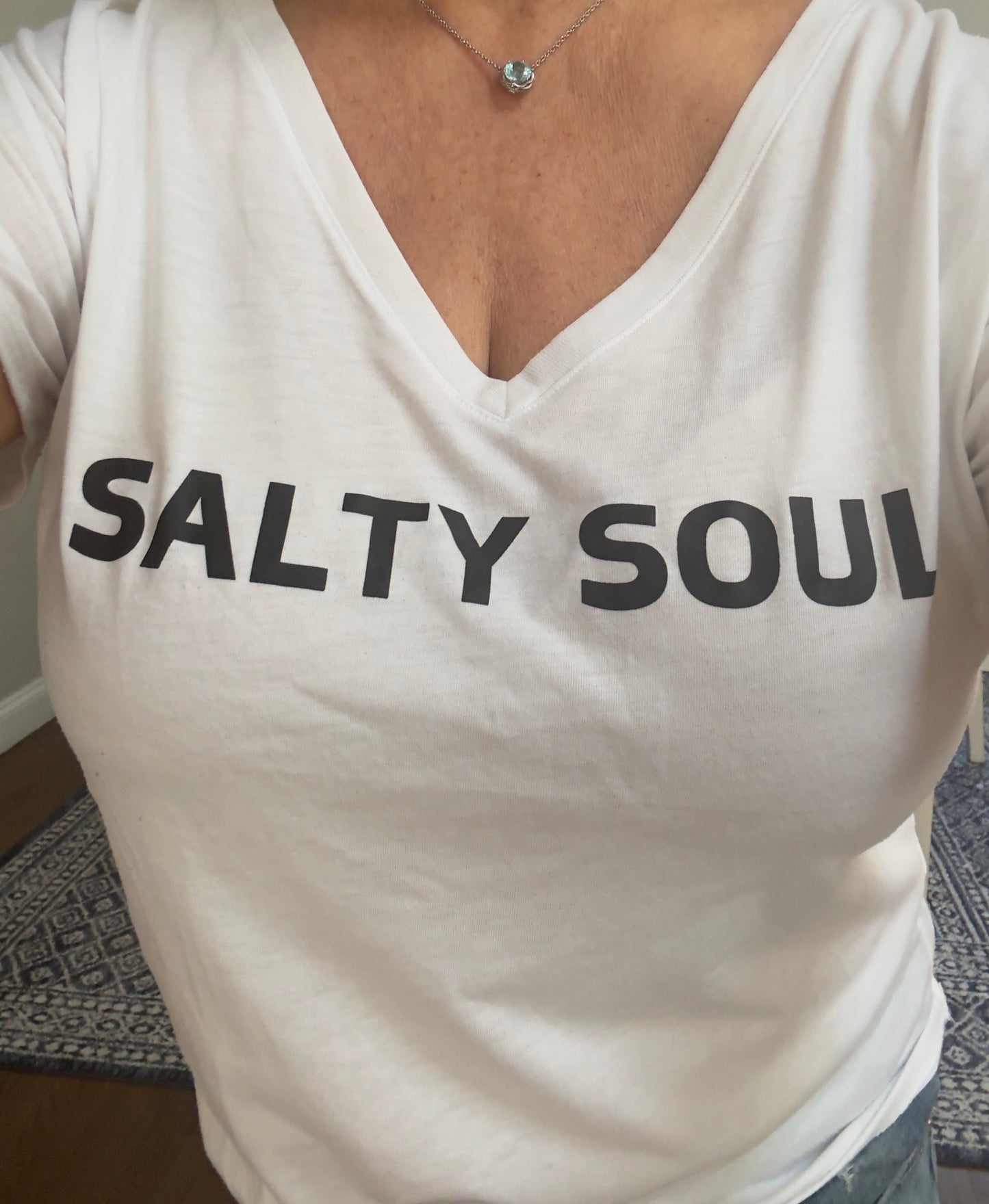 Wave Maker Sayings-Slouchy V-neck T-shirt