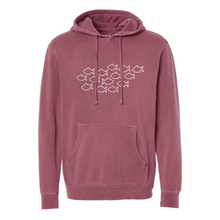 Load image into Gallery viewer, Choose Your Own Direction-Fish Hoodie-Comes in 4 colors