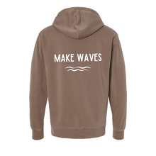 Load image into Gallery viewer, Make Waves -  Pigment Dyed Hoodie-Comes in 4 Colors
