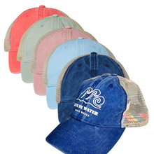 Load image into Gallery viewer, Live by Water Make Waves Ponytail Baseball Cap