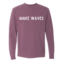 Load image into Gallery viewer, Make Waves - Unisex Long Sleeve Tee-Comes in 5 Colors