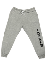 Load image into Gallery viewer, Wave Maker-Heather Joggers with choice of saying