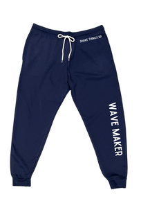 Wave Maker - Navy Joggers with choice of saying