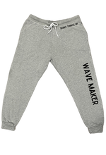 Load image into Gallery viewer, Wave Maker-Heather Joggers with choice of saying