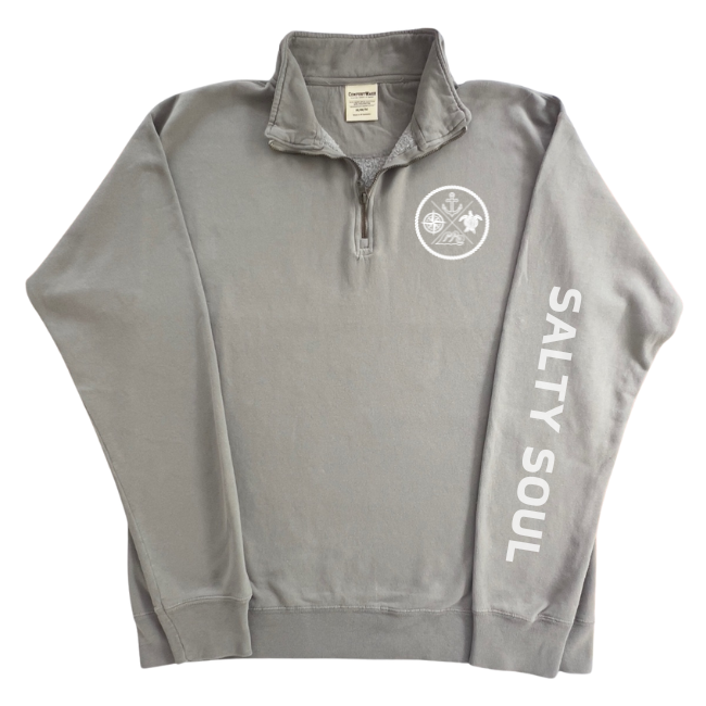 Salty Soul - Quarter-zip Sweatshirt-Comes in 3 Colors