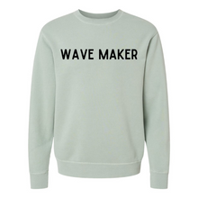 Load image into Gallery viewer, Wave Maker Sweatshirt GREEN SAGE-Unisex