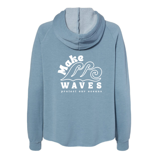 Wave Wash Zip-up-Make Waves Protect our Oceans