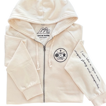 Load image into Gallery viewer, Crest Zip-up Hoodie SALT-Your choice of saying