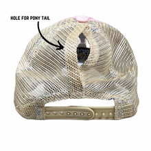 Load image into Gallery viewer, Live by Water Make Waves Ponytail Baseball Cap