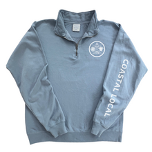 Load image into Gallery viewer, Coastal Local-Quarter Zip Sweatshirt-Comes in 3 Colors
