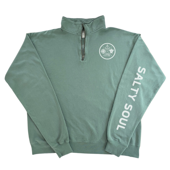 Salty Soul - Quarter-zip Sweatshirt-Comes in 3 Colors – Live