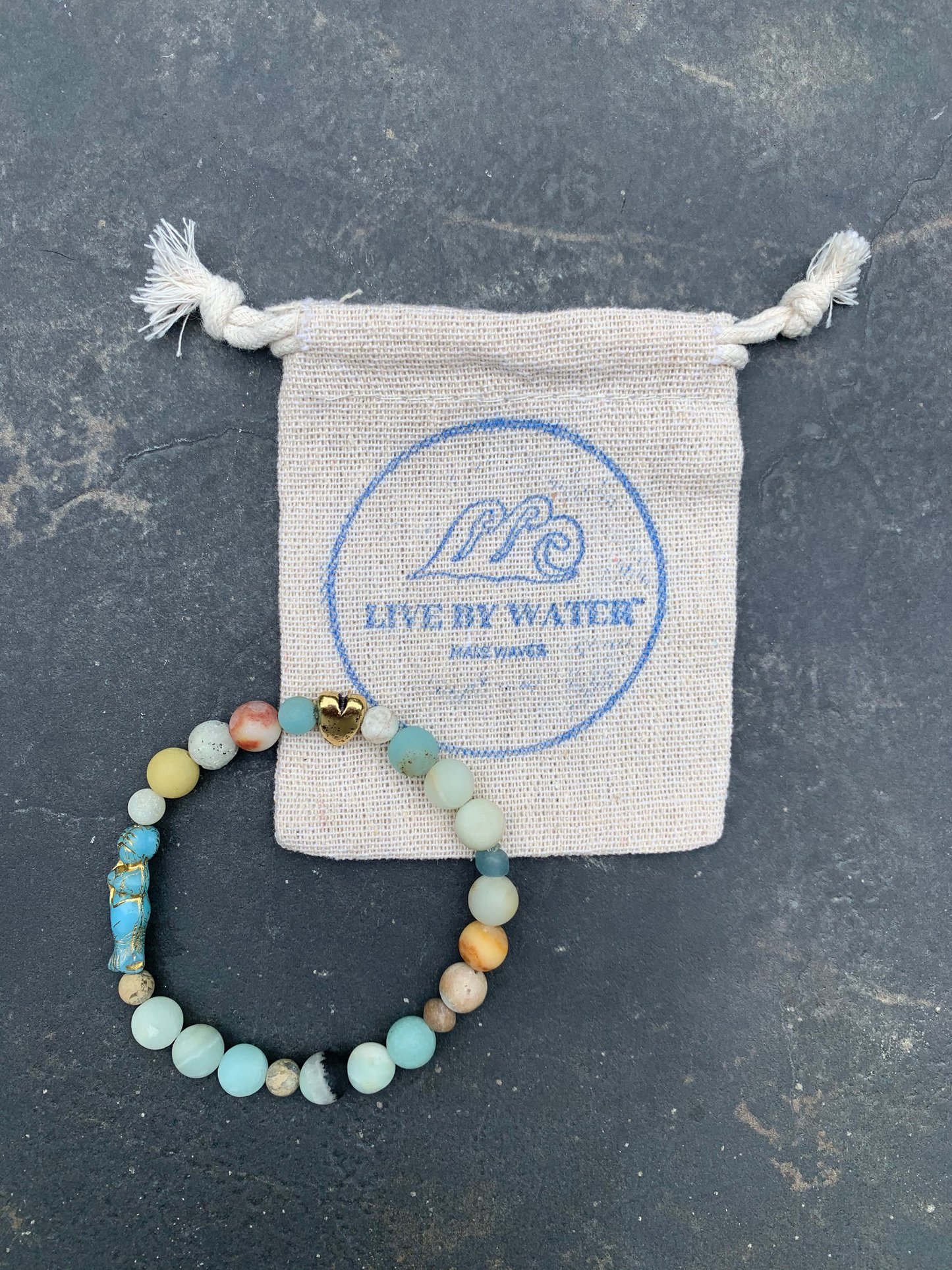 Live by Water Make Waves - Mermaid Love Bracelet