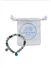 Load image into Gallery viewer, Live by Water Make Waves - Water Drop Bracelet