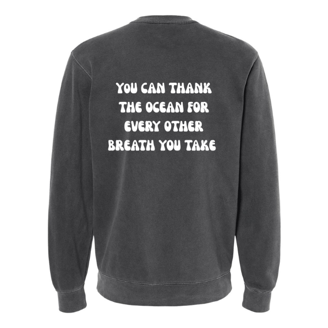 Create Awareness Crewneck-Thank the Ocean