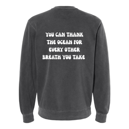 Create Awareness Crewneck-Thank the Ocean