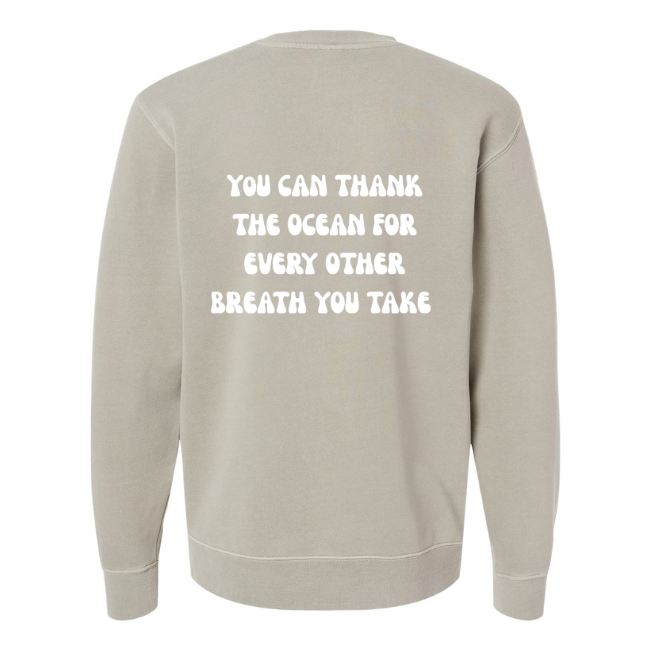 Create Awareness Crewneck-Thank the Ocean