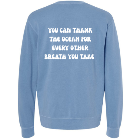 Create Awareness Crewneck-Thank the Ocean