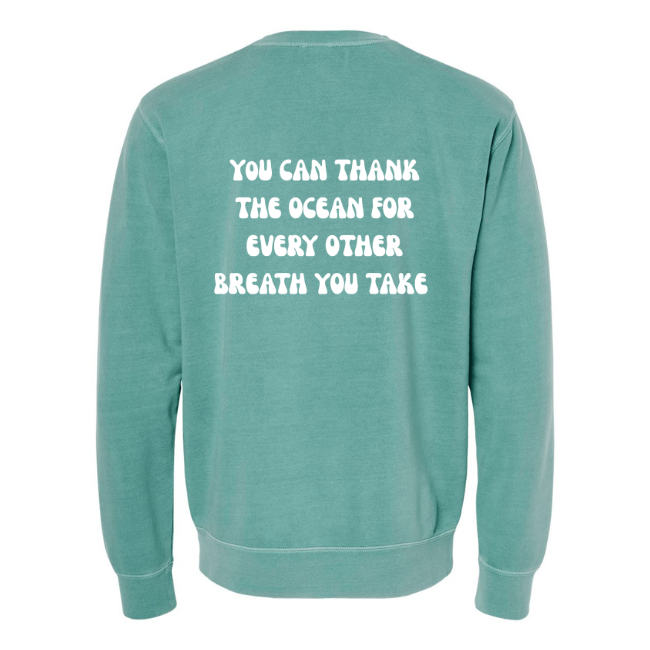 Create Awareness Crewneck-Thank the Ocean