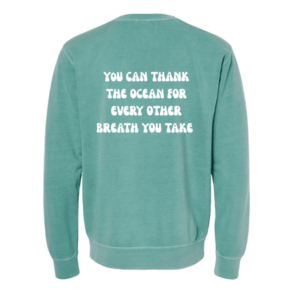 Create Awareness Crewneck-Thank the Ocean