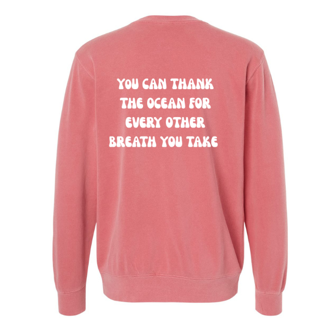 Create Awareness Crewneck-Thank the Ocean