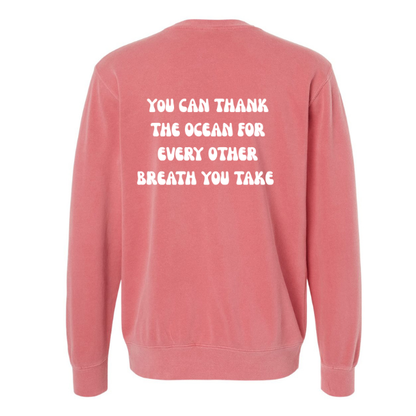 Create Awareness Crewneck-Thank the Ocean