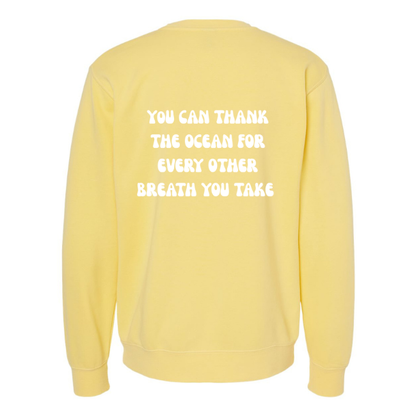 Create Awareness Crewneck-Thank the Ocean