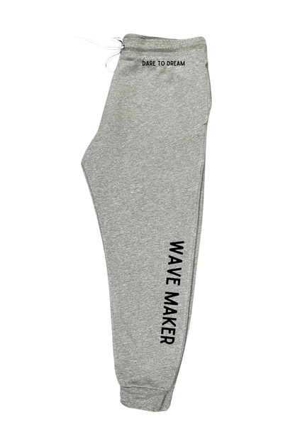 Wave Maker-Heather Joggers with choice of saying