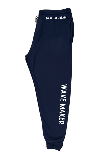 Wave Maker - Navy Joggers with choice of saying
