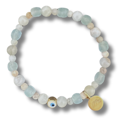 Evil Eye Bracelet in Sea Blues