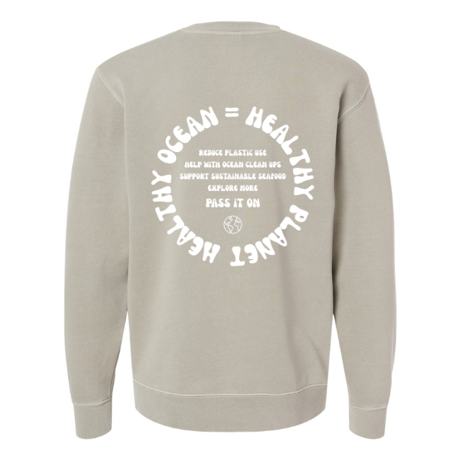 Create Awareness Crewneck - Healthy Ocean & Ways to Help