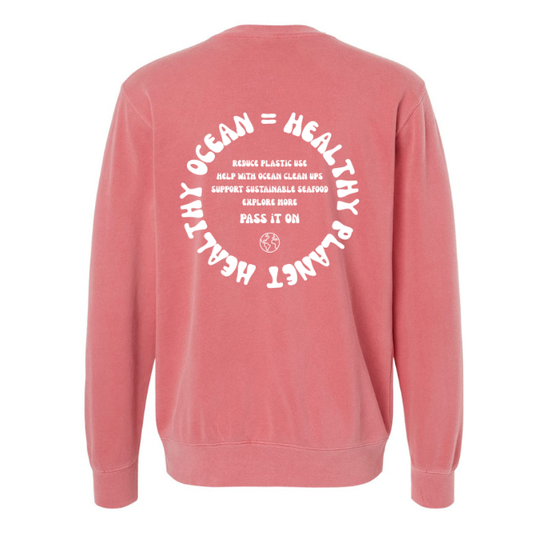 Create Awareness Crewneck - Healthy Ocean & Ways to Help