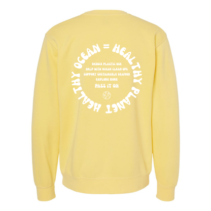 Create Awareness Crewneck - Healthy Ocean & Ways to Help