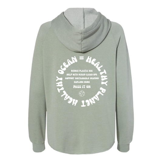 Create Awareness Zip-up - Healthy Ocean & Ways to Help