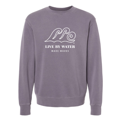 Live by Water Make Waves Logo Crewneck-5 Colors