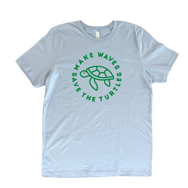 Original "Kelsey" Save the Turtles, Make Waves-Unisex T-Comes in 4 Colors