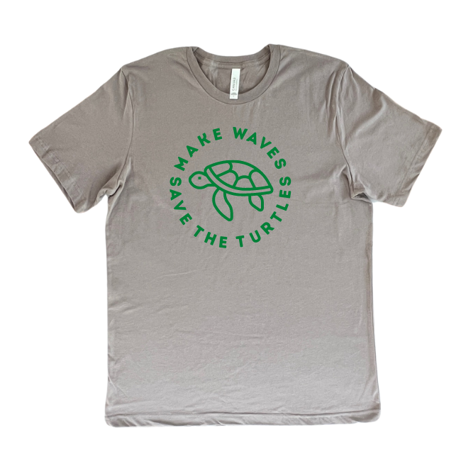 Original "Kelsey" Save the Turtles, Make Waves-Unisex T-Comes in 4 Colors