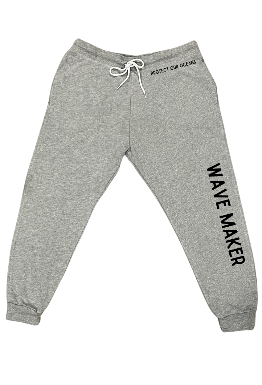 Wave Maker-Heather Joggers with choice of saying