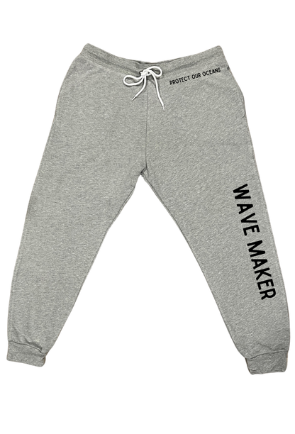 Wave Maker-Heather Joggers with choice of saying
