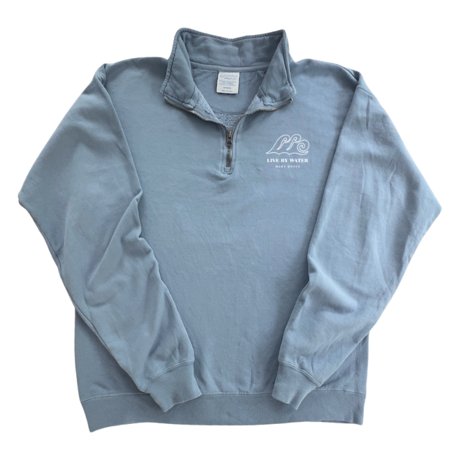 Live by Water Logo-Quarter-zip Sweatshirt