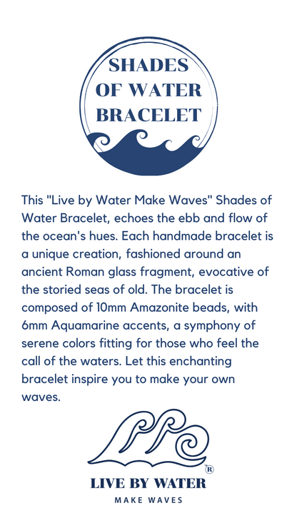 Live by Water Make Waves - Shades of Water Bracelet