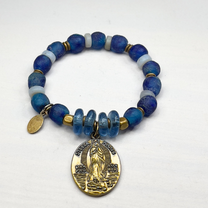 Stella Maris Bracelet-Made with Recycled Beads