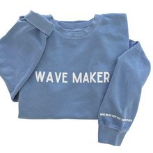 Load image into Gallery viewer, Wave Maker Sweatshirt COASTAL BLUE-Unisex
