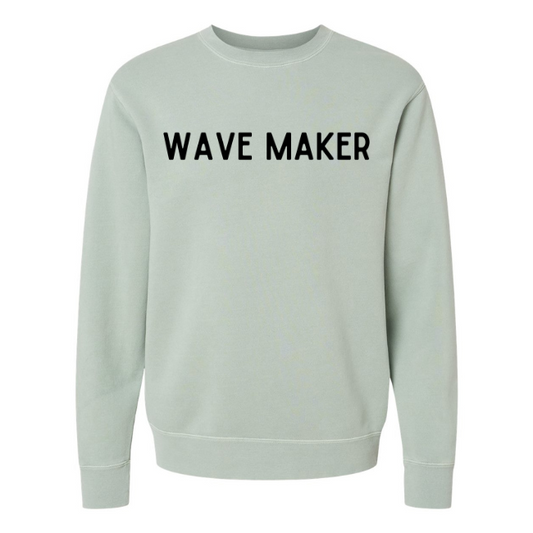 Wave Maker Sweatshirt GREEN SAGE-Unisex